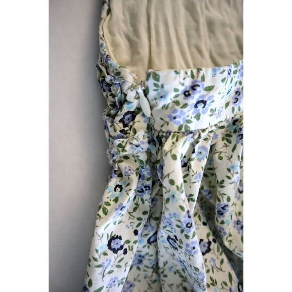 Free People OB1264092 Women's Sz Small White Tea Combo Petunia Mini Dress - Picture 10 of 12